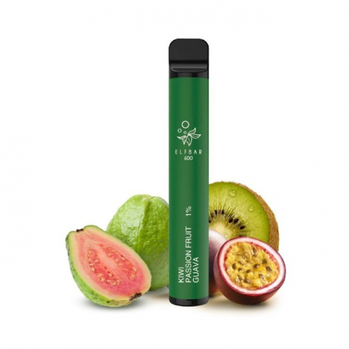 ELF BAR 600 jednorázová ecigareta Kiwi Passion Fruit Guava - 10mg