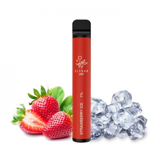 ELF BAR 600 jednorázová ecigareta Strawberry Ice - 10mg