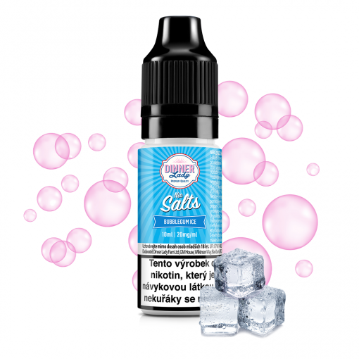 Nikotinová Sůl Dinner Lady Bubblegum Ice 10ml