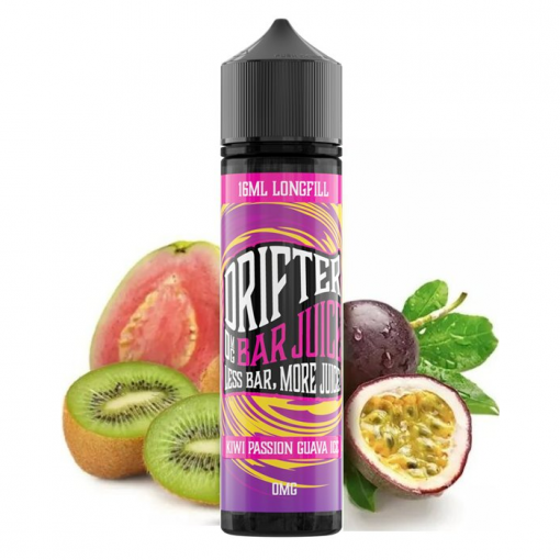 Příchuť Drifter Bar Juice - Kiwi Passionfruit Guava Ice SnV 16ml