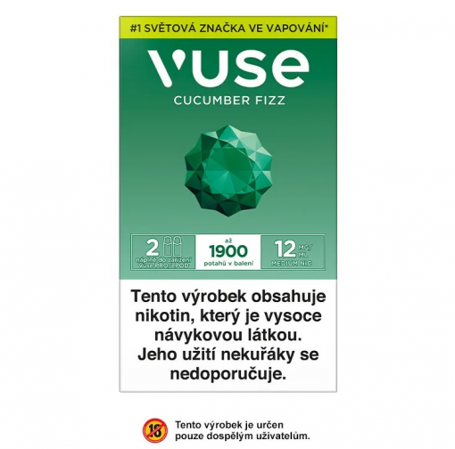 VUSE ePod náplň Cucumber Fizz 2ml 12mg - 2ks