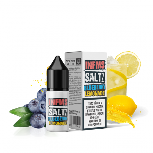 Nikotinová Sůl Infamous Saltz - Blueberry lemonade / Borůvková limonáda - 20mg/ml