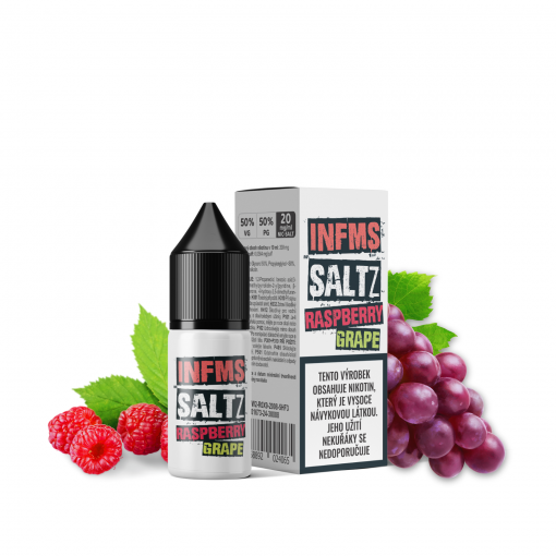 Nikotinová Sůl Infamous Saltz - Raspberry Grape / Malina a Hroznové Víno - 20mg/ml