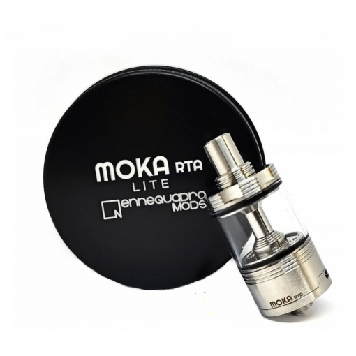 Ennequadro Mods - Moka RTA 22mm Lite - Stříbrná