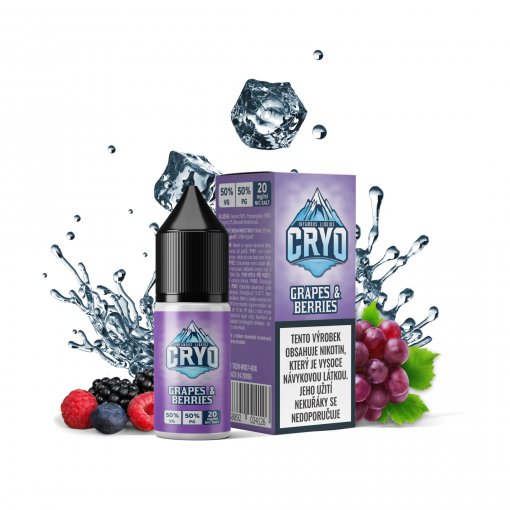 Nikotinová Sůl Infamous Cryo - Grapes and Berries / Hrozny a lesní plody - 20mg/ml