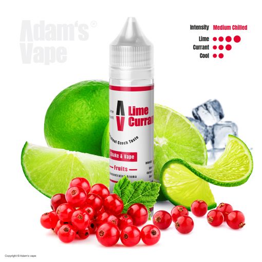 Příchuť Adams vape S&V: Lime Currant / Rybíz s limetkou na ledu 12ml