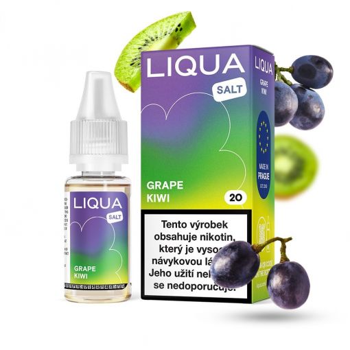 LIQUA Salt Grape Kiwi / Hroznové víno a kiwi 10ml