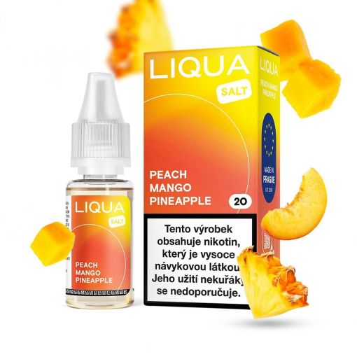 LIQUA Salt Peach Mango Pineapple / Mango, ananas a broskev 10ml