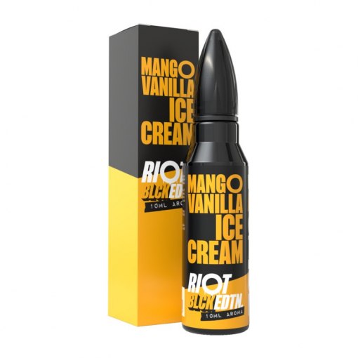 Příchuť Riot Squad - Black Edition - Mango Vanilla Ice Cream / Mango s vanilkovou zmrzlinou 10ml SnV