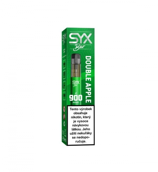 SYX BAR 900 jednorázová e-cigareta Double Apple