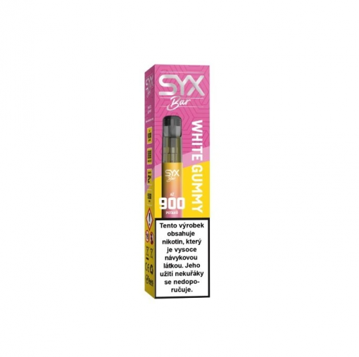 SYX BAR 900 jednorázová e-cigareta White Gummy