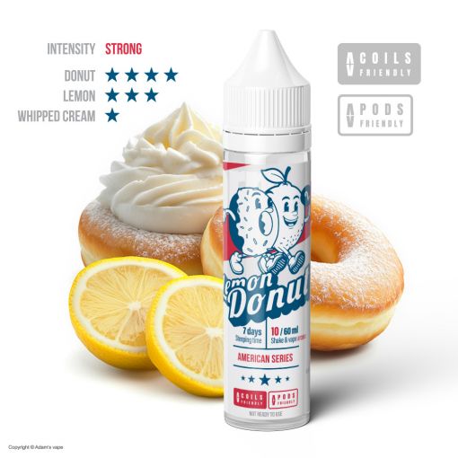 Příchuť Adams vape S&V: American Series - Lemon Donut / Citronový donut 10ml