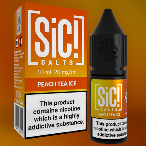 Nikotinová Sůl Sic! Salts - Peach Tea Ice 10ml - 20mg