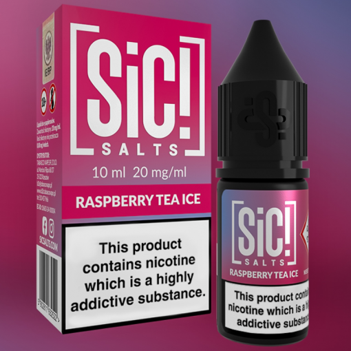 Nikotinová Sůl Sic! Salts - Raspberry Tea Ice 10ml - 20mg