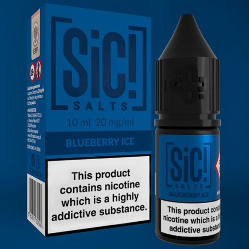 Nikotinová Sůl Sic! Salts - Blueberry Ice 10ml - 20mg