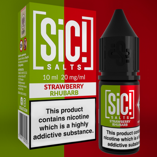 Nikotinová Sůl Sic! Salts - Strawberry Rhubarb 10ml - 20mg