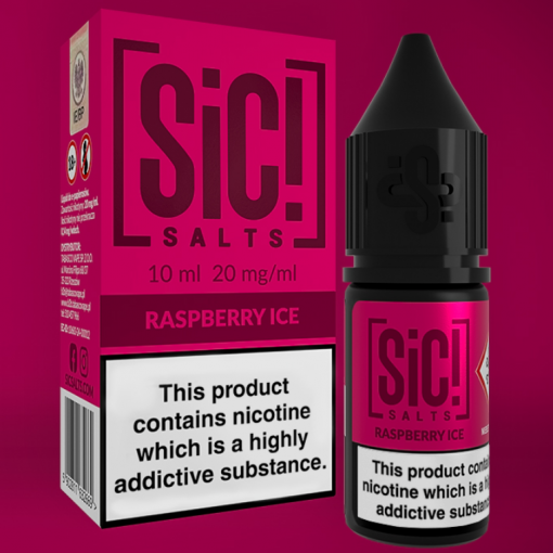 Nikotinová Sůl Sic! Salts - Raspberry Ice 10ml - 20mg