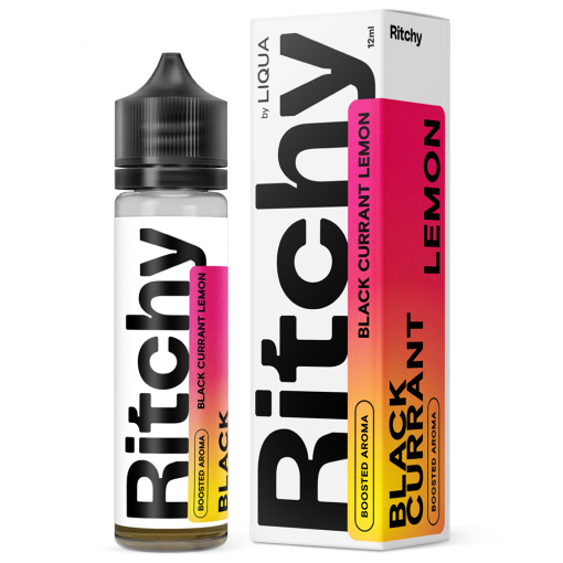 Příchuť LIQUA RITCHY - Black Currant Lemon / Černý rybíz, Citrón 12ml SnV