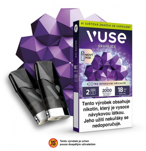 VUSE ePOD náplň Grape Ice 2ML 18MG - 2KS