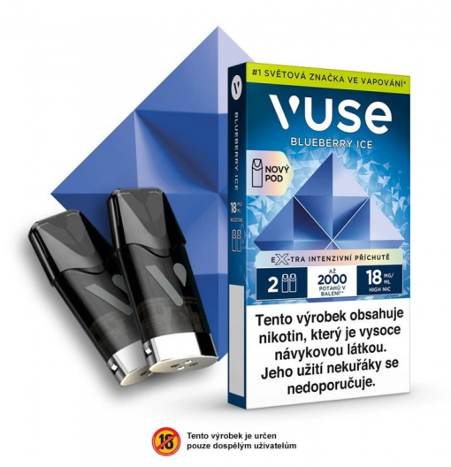 VUSE ePOD náplň Blueberry Ice 2ML 18MG - 2KS